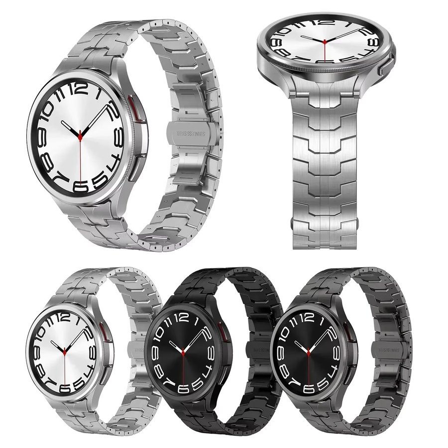 Geekthink Uhrenarmband Edelstahl, Silber, Unisex - Bild 2