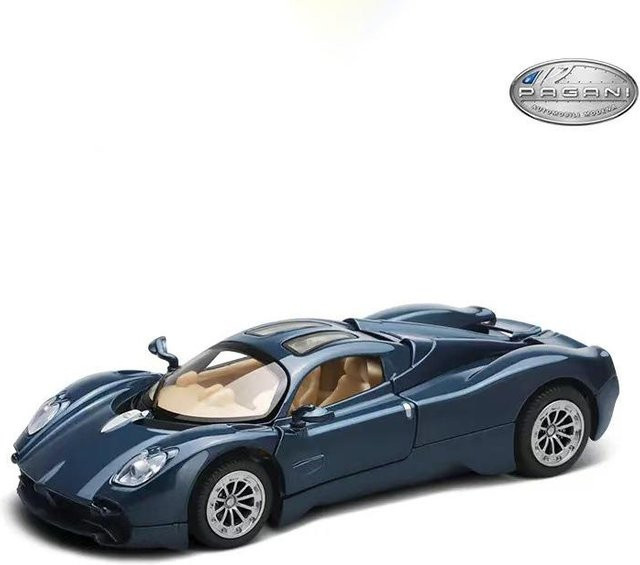 Linyi toy car Pagani Utopia Sportwagen Modell, 1:32, Metall, mit Licht und Ton, Grau - Bild 1