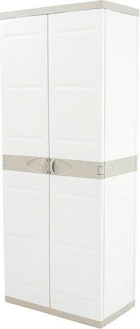 Intergard Kunststoffschrank in Grau mit 4 Einlegeböden, B/T/H: 70 x 20 x 176 cm - Bild 1
