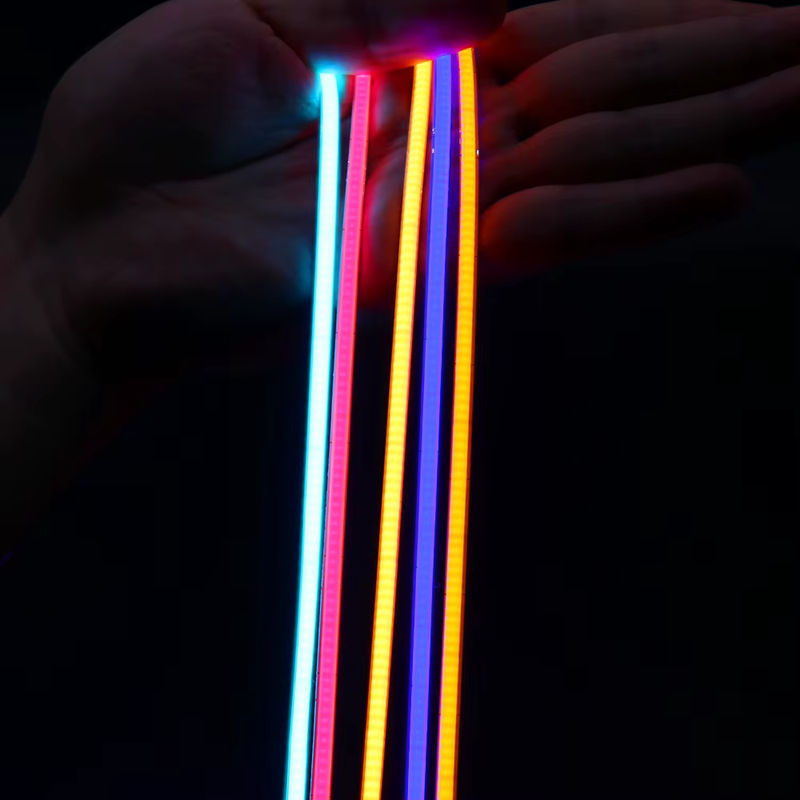 HCDH Dimmbarer COB LED-Streifen Multicolor, 480 LEDs, 4 mm dünn, Linearer LED-Band für DIY-Projekte, DC12 V/24 V - Bild 2