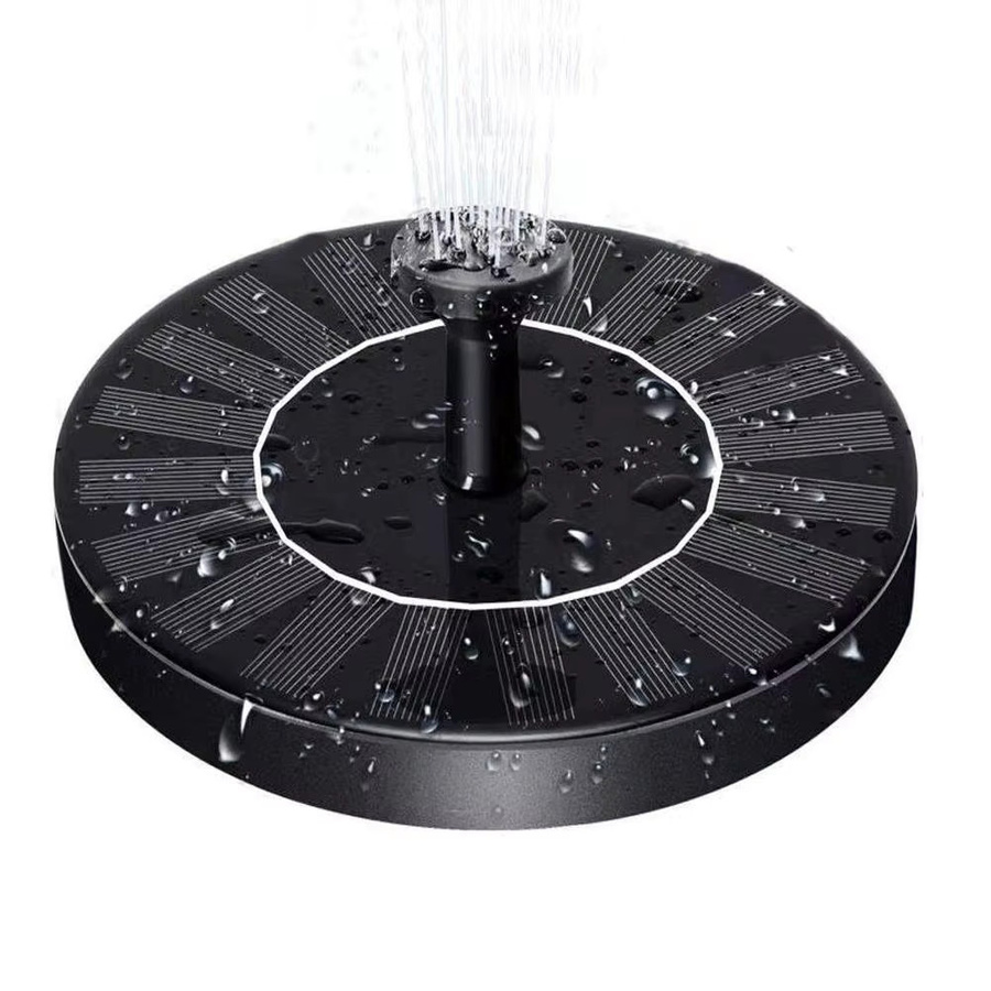 Solar-Springbrunnenpumpe für Vogelbad, Teich und Aquarium mit 6 Düsen, Durchmesser: 16 cm - Bild 7