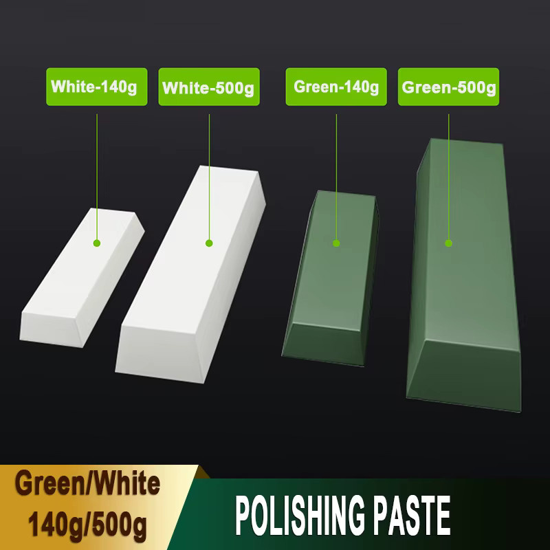 Polierpaste für Edelstahl und Metalle in Grün und Weiß, 140g oder 500g - Bild 2