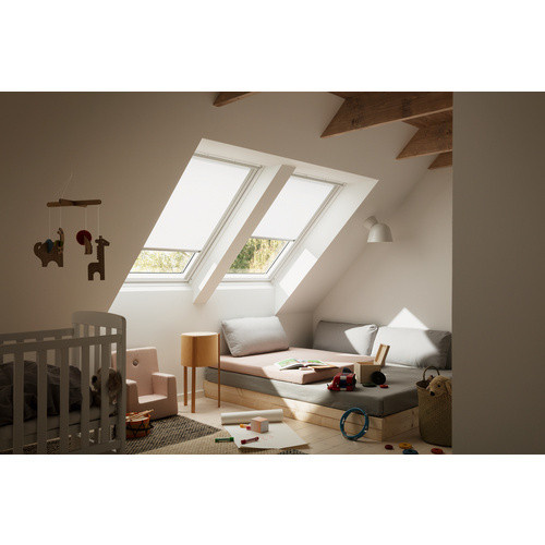 Velux Sichtschutzrollo RFL MK10 1028S Weiß, semi-transparent, Polyester - Bild 3