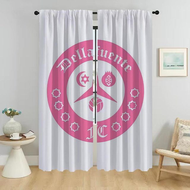 Dellafuente Moskitonetze als Tüll-Fenstervorhänge für Wohnzimmer und Schlafzimmer, 2 Stück, Weiß, B: 50 cm, H: 70 cm - Bild 1