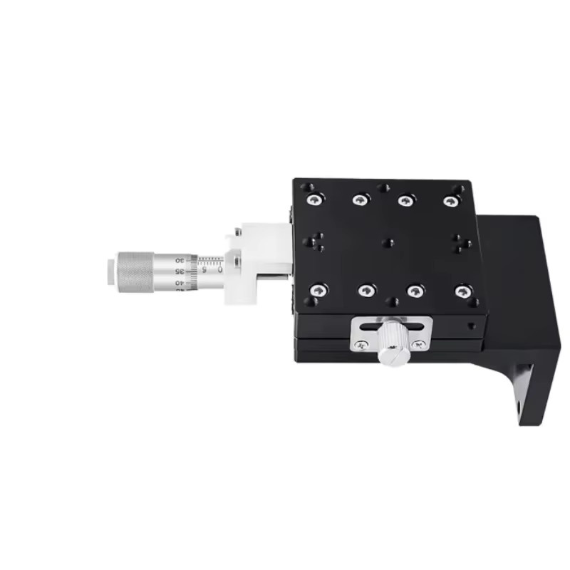 VINTA Manuelle Lineare Führung Plattform LV-80C2 mit Kreuzrollen und Z-Achsen-Aufzug, Schwarz, 80 x 80 mm - Bild 3