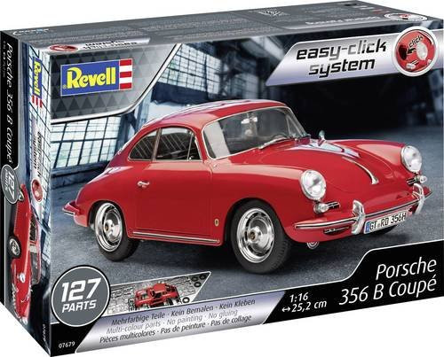 Revell Porsche 356 Coupé Automodell Bausatz im Maßstab 1:16 Sportwagen - Bild 1