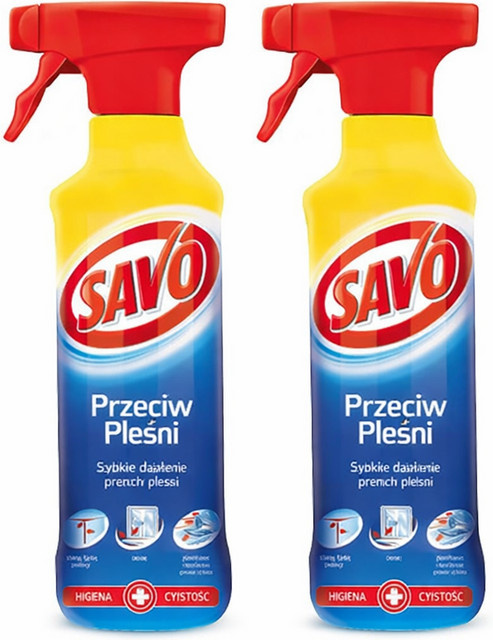 Set 2x Savo Vorbereitungsspray gegen Schimmel und Pilze, 2 x 0,5 l - Bild 1