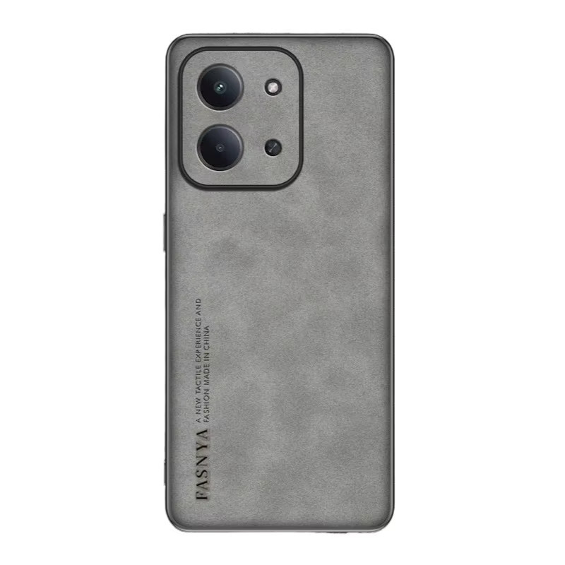 Xiaomi Redmi 15C 4G Schutzhülle aus Lammfell-Leder in Blau mit TPU-Stoßstange - Bild 3