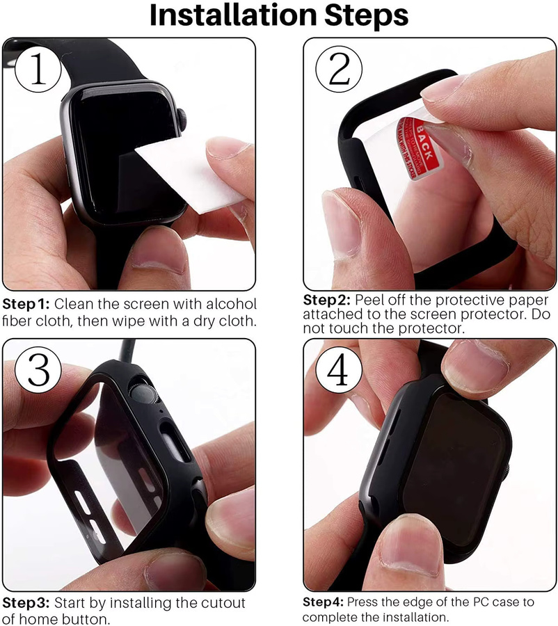 Apple Armband, Silikon, Schwarz, Unisex - Bild 4
