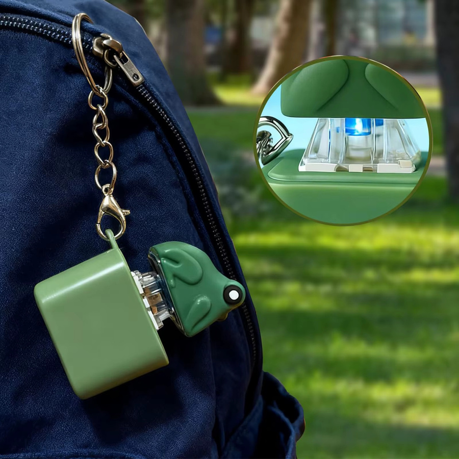 JOCESTYLE Frosch-Knurren-Fidget-Spielzeug, mit Sound und Lichtern, Grün - Bild 4