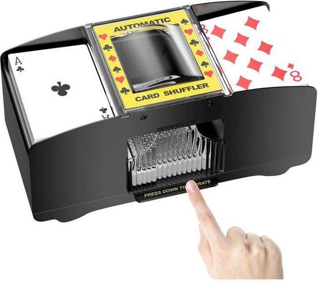 STEL ORA Elektronischer Kartenmischer, Automatisches Kartenmischwerkzeug, Schwarz - Bild 1