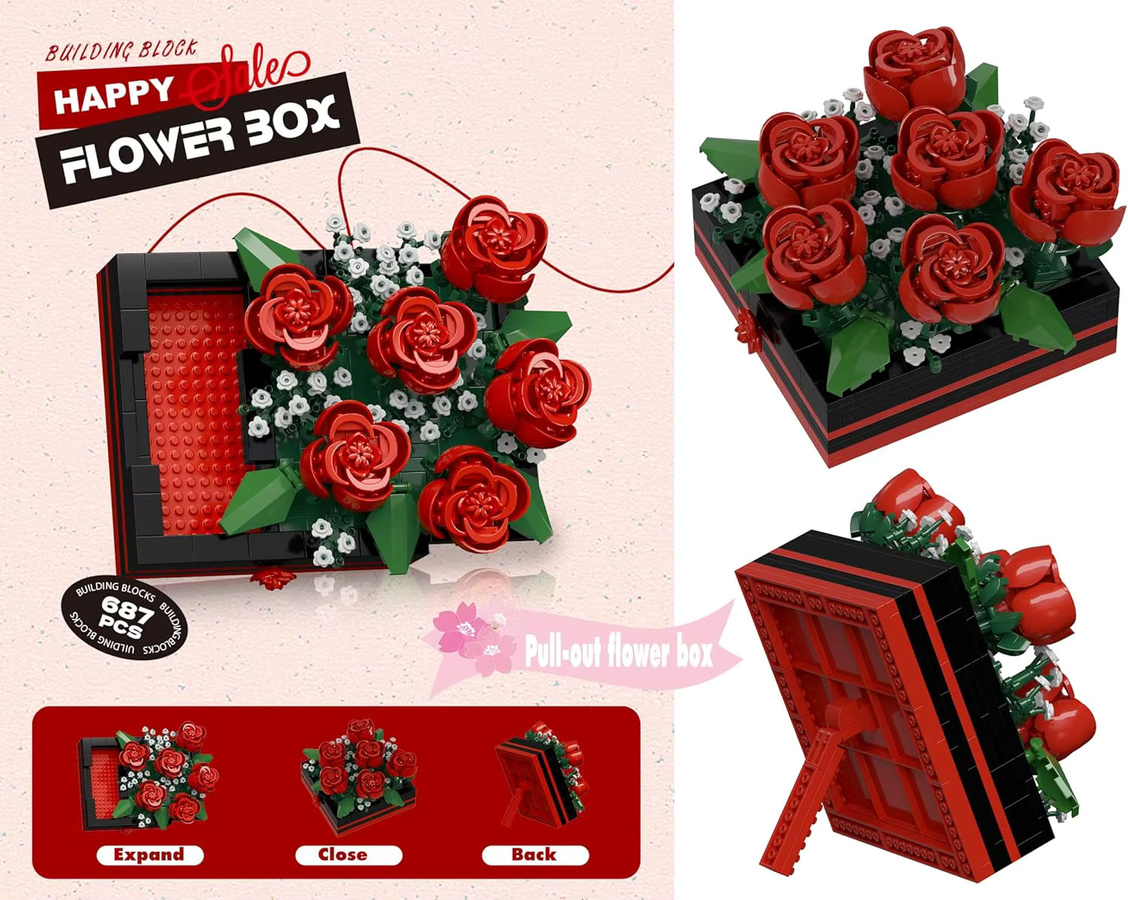Kmoist Blume Display Rack, Micro Baustein, Sukkulenten, 3D Modell - Bild 5