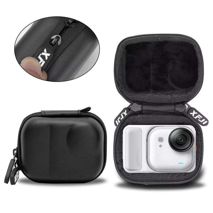 Insta360 Go Ultra Tragetasche mit Doppel-Reißverschluss in Schwarz - Bild 4