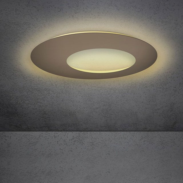 Escale Blade Open 79 LED Wand- und Deckenleuchte in Bronze mit Betonoptik und Up-Down-Lichtfunktion (2700K) - Bild 1