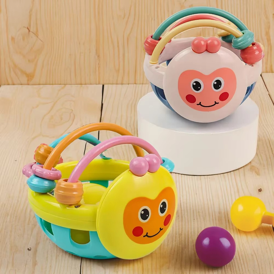 Baby Weiche Zahnen Spielzeug, Beißring Rassel, Ball, ab 0 Jahre, Bunt / Mehrfarbig - Bild 2