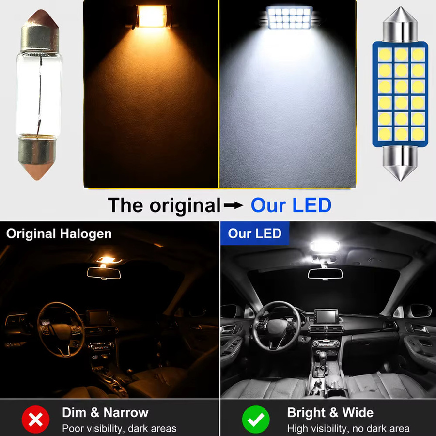 LED-Innenbeleuchtungs-Kit für Jeep Compass 2018-2023 in Eisblau und Weiß - Bild 2