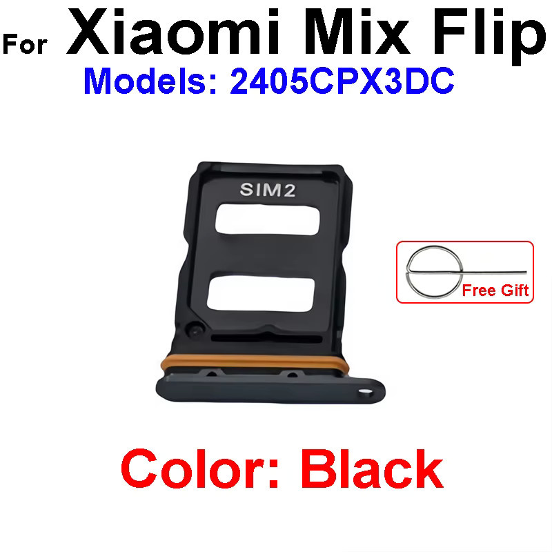 SIM-Karten-Tray-Adapter für Xiaomi Mix Fold 2, Fold 3 und Fold 4 in Gold oder Schwarz - Bild 2