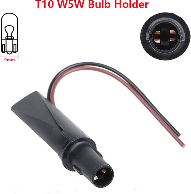 KBPEIJIN 2er Set T10 W5W Lampenfassung für Ford Focus 2007 Clearance Light Socket in Schwarz - Bild 1