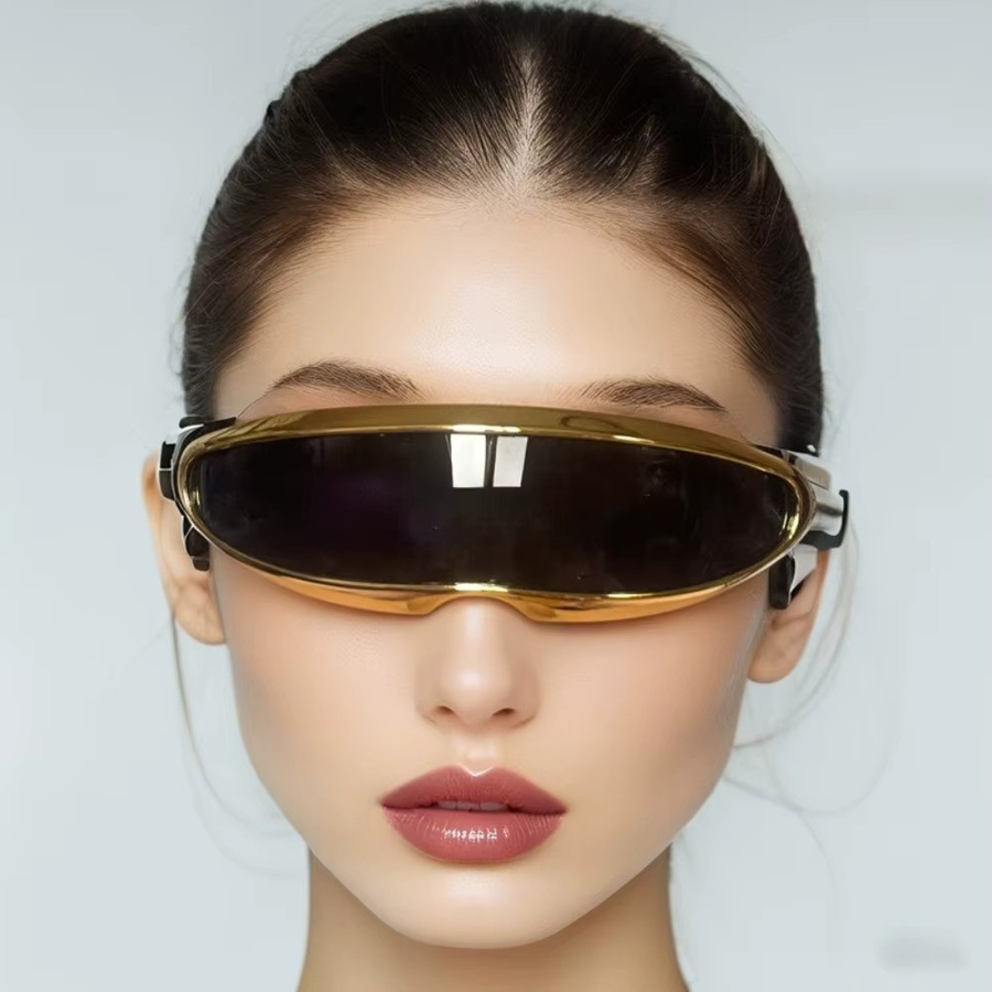 Persönlichkeit Galvani Sonnenbrille, Vollrand, Gold, Metall, Damen - Bild 2