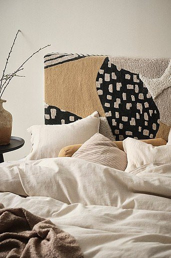 Ibena Kopfteil gepolstertes Wandpaneel Beige B: 180 cm, H: 120 cm, T: 10 cm - Bild 1