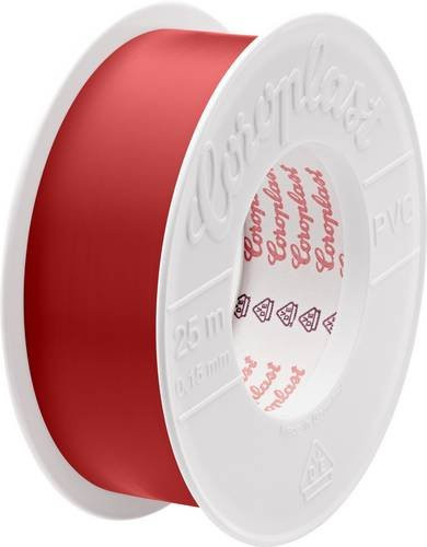 Coroplast 302 PVC Isolierband Rot, Länge: 25000 mm, Breite: 30 mm - Bild 1