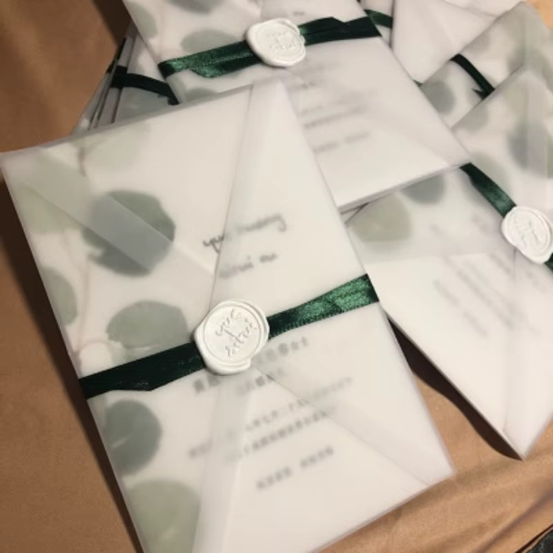 20 Stück CRANKEY transparente Schwefelsäure-Papierumschläge für DIY-Postkarten, Kartenaufbewahrung und Geschenkverpackungen - Bild 2