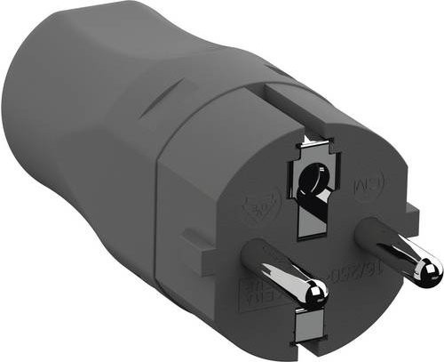 Bachmann Schutzkontaktstecker aus Polyamid in Weiß und Grau mit IP20 Schutzart - Bild 1