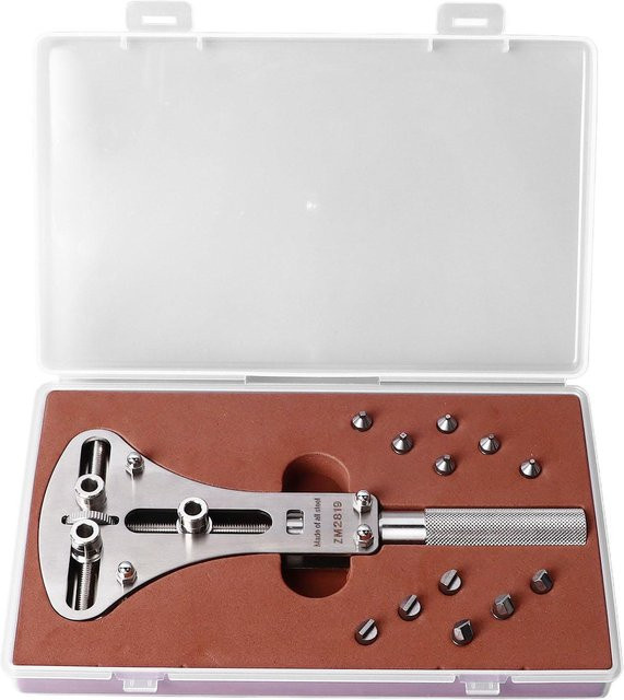 DIYelecs Uhrenschlüssel, 3-Zinken, Edelstahl, Universal, Weiß, Unisex - Bild 1