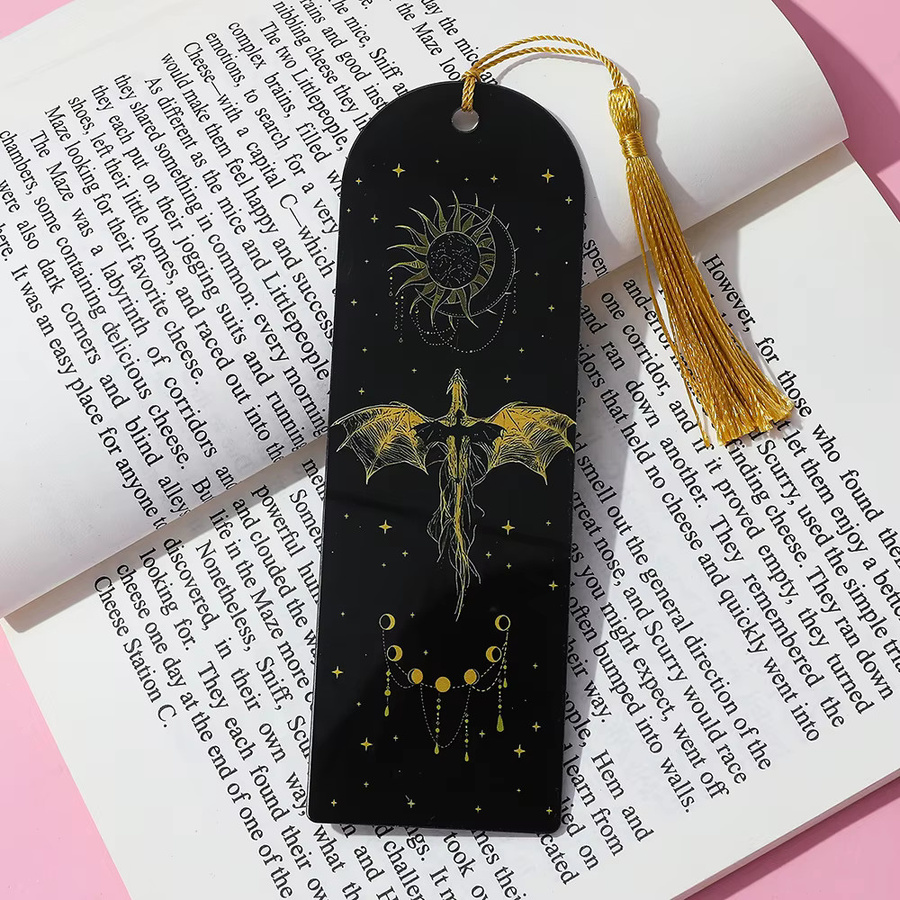 Violet Dragon Rider Fourth Wing Lesezeichen für Buchliebhaber Unisex - Bild 1