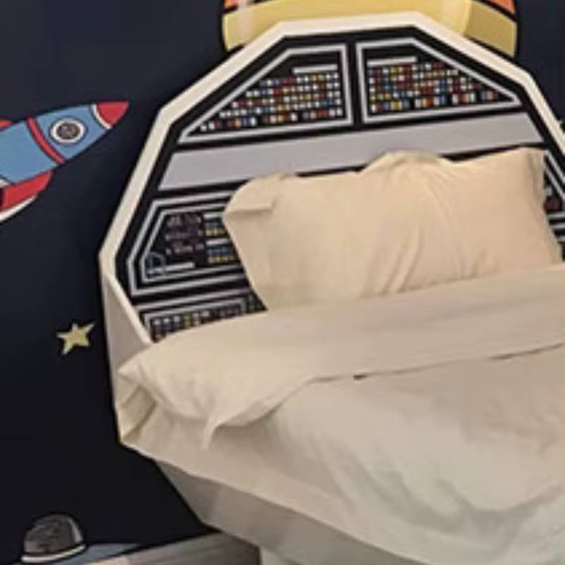 ZHIO Kinderbett im skandinavischen Design aus Bambus in Weiß - Bild 2