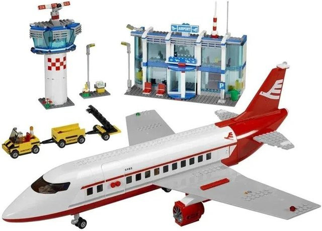 Linyi toy 60262 Stadtgebiet Flughafen Flugzeug, Bausatz, ab 6 Jahren - Bild 1