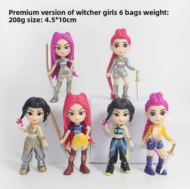 Bandai Anime K-Pop D-emon H-unters Girlgroup RUMI MIRA ZOEY, 6-teiliges Set, PVC-Actionfiguren, 10 cm - Bild 1