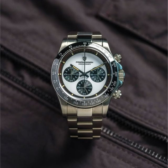 PAGANI DESIGN Chronograph, Quarz, Edelstahl, Silber, Herren - Bild 1