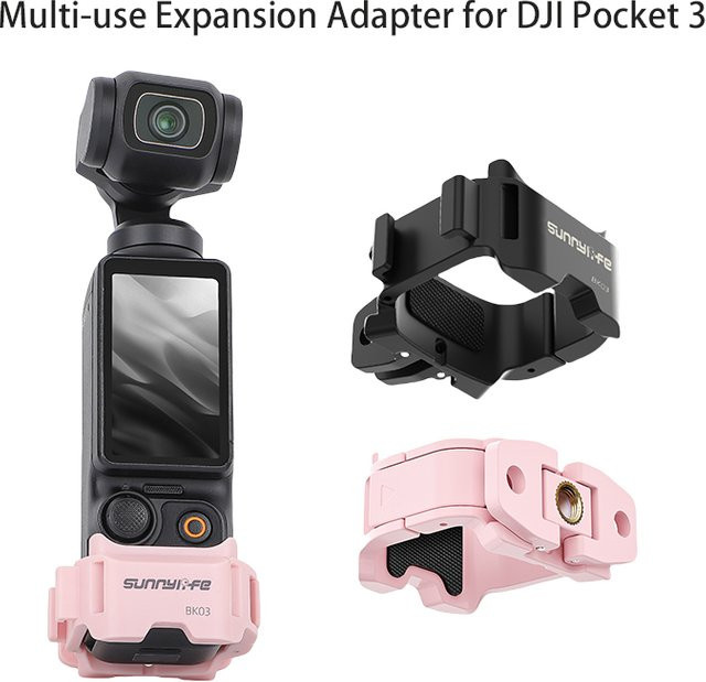 DJI Schnellverschluss-Erweiterungsadapter in Schwarz für DJI OSMO Pocket 3 und DJI OSMO Pocket 4 als feste Rahmenhalterung für dein Kamera-Gimbal-Zubehör - Bild 1