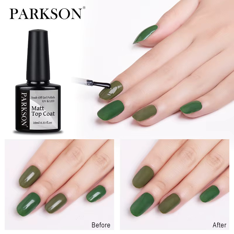 Parkson Matte Top Coat Gel Nagellack Kit, 2/3 Stück - Bild 2