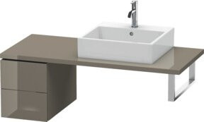 Duravit L-Cube Unterschrank für das Badezimmer mit 2 Schubladen, Hochglanz, B: 32 cm, T: 54,7 cm, H: 40 cm - Bild 1