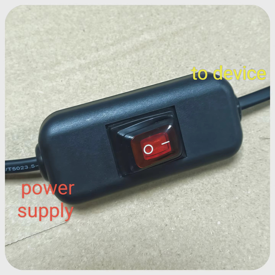 Passvvell Inline-Kabelschalter mit LED-Anzeige, wasserdicht IP65, rot, max. 250 V, 6 A - Bild 4