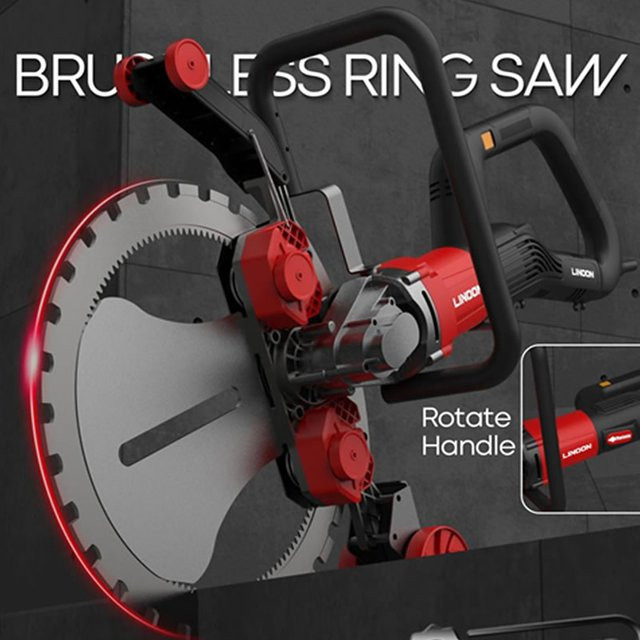Butoy BLT-410 Bürstenlose Ringsäge in Rot mit 5000W Leistung und 30 cm Schnitthöhe für Beton, Stein und Fliesen - Bild 1