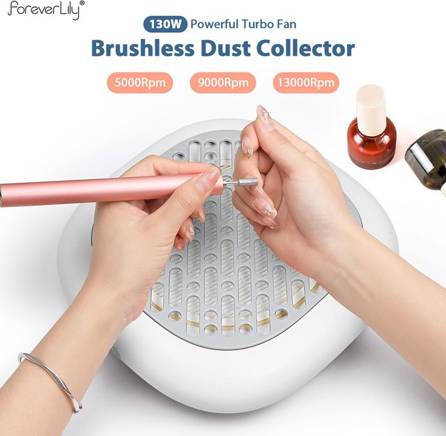 foreverlily Nagelstaubabsauger, bürstenlos, 130W - Bild 1