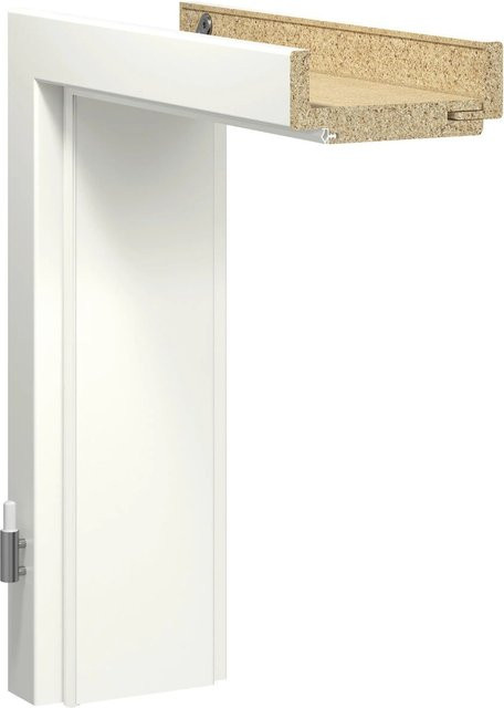 GetaDoor Türzarge Weiß ähnlich RAL9016 modern, B/H/T: 86 x 198,5 x 8 cm - Bild 1