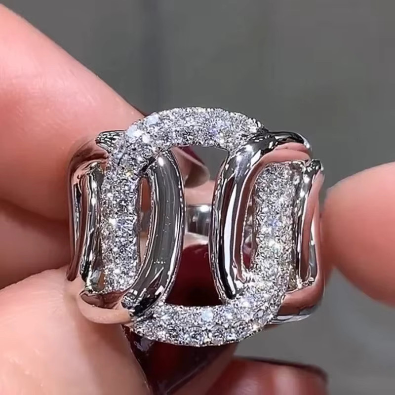 Huitan Ring, Silber, Zirkonia, Damen - Bild 2