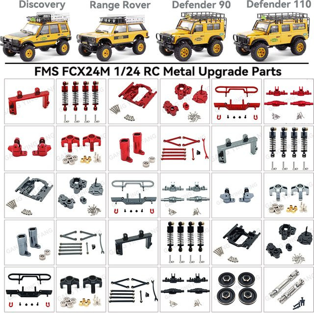 FMS FCX24M Professional Series RC Off-Road, Zubehör, Metall, 1:24 - Bild 1