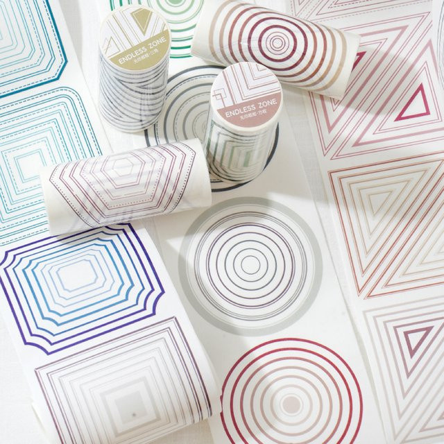 Buntes gestanztes Papierband für DIY-Dekoration und Landschaftsbau, Rolle mit 200 cm Länge - Bild 1