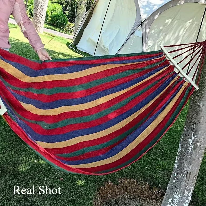 DAWN TRIP Outdoor-Camping-Hängematte aus Segeltuch in Multicolour mit Tragetasche - Bild 4