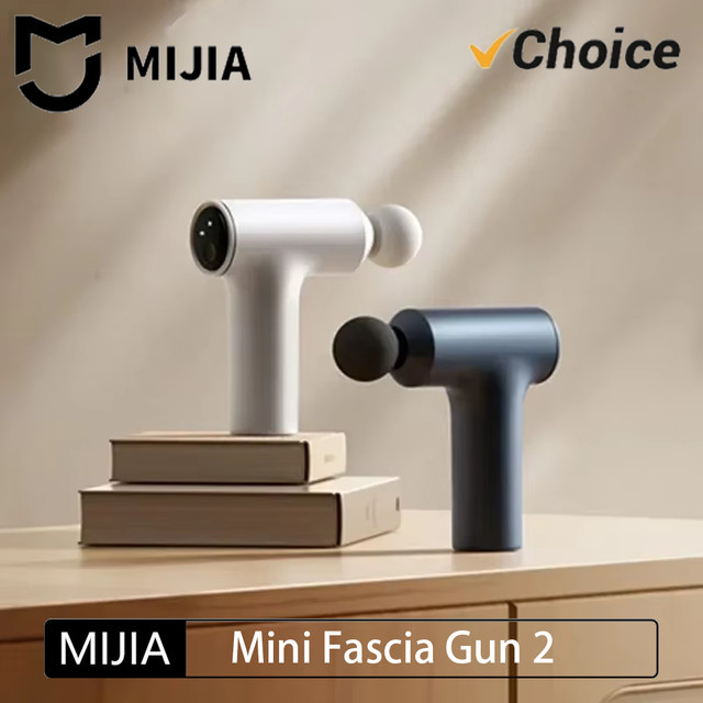 Mijia Mini Faszienpistole Massagepistole in Grau mit 18kg Schubkraft und 3 Massageköpfen - Bild 1