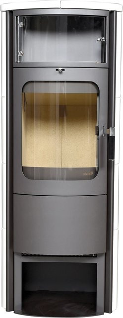 Hark Opera B Grande Kaminofen aus Keramik in Cremeweiß mit 5 kW Leistung und Automatik - Bild 1