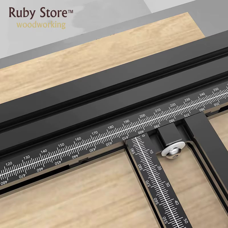 Rubyliutools Einstellbare Präzisionsfräser-Schablonenführung in Schwarz - Bild 2