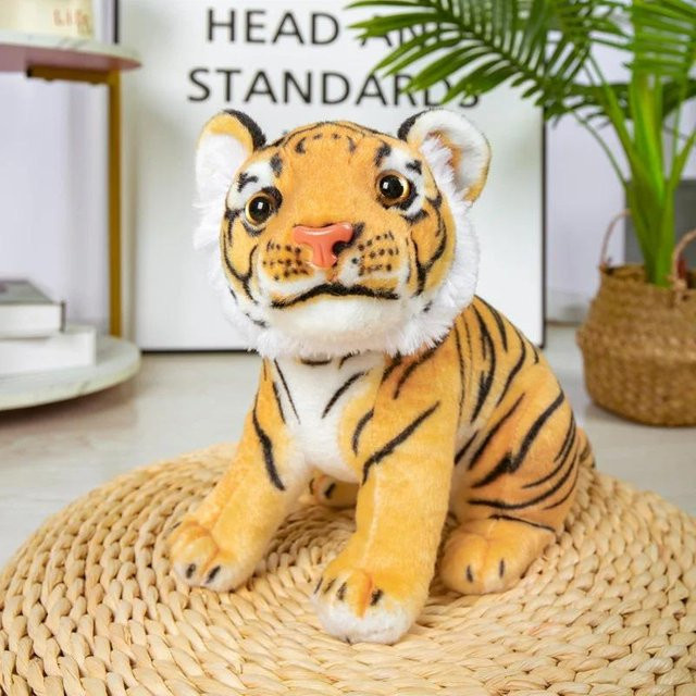 Kidsly Tiger Puppe, Plüsch, Gelb, ab 14 Jahre - Bild 1