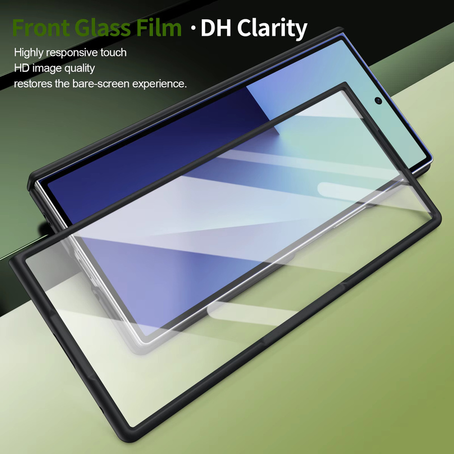 Ultradünne Matte Handyhülle mit Bildschirmschutzfolie für Samsung Galaxy Z Fold 7 6 5 in Schwarz - Bild 4