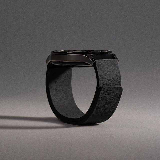 Uhrenarmband Leder, Schwarz, für Samsung Galaxy Watch 8 - Bild 1